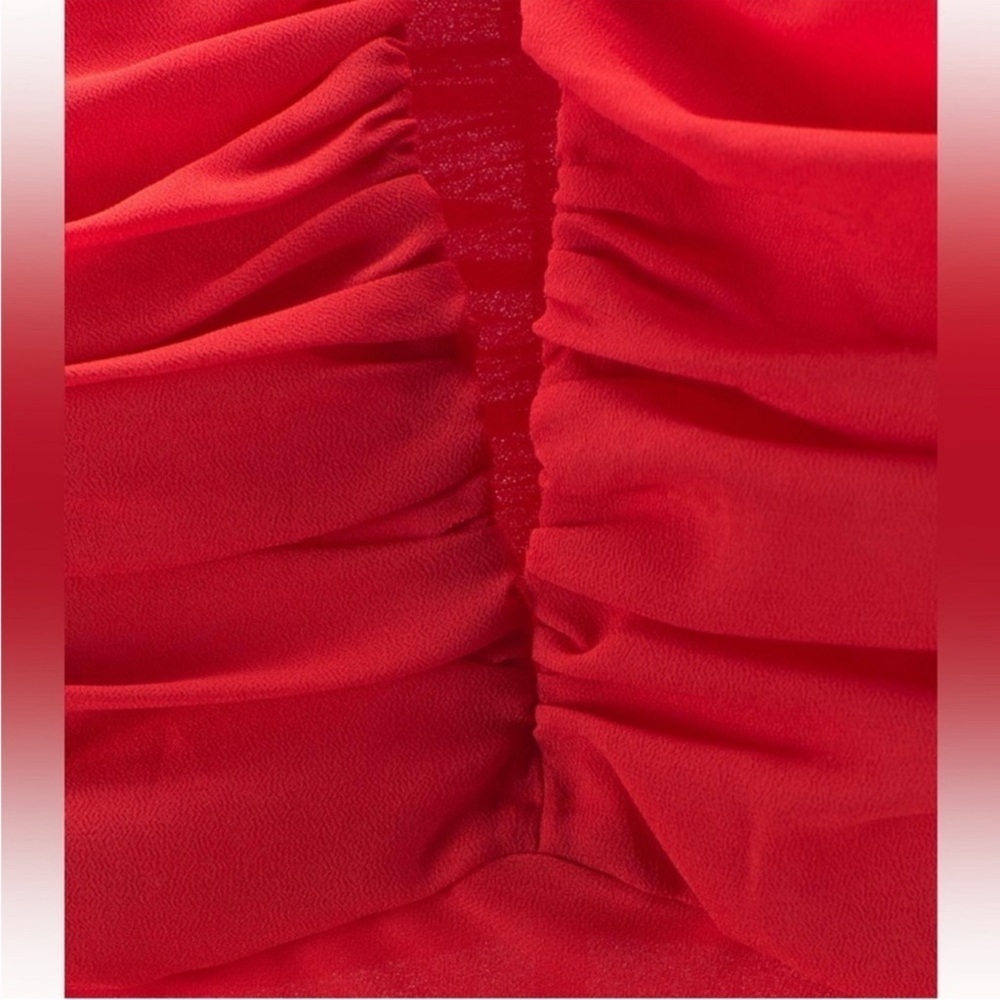 ZARA RUCHED STRAPLESS DRESS SIZE S NWT - Picture 9 of 13
